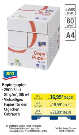 METRO aro Kopierpapier Angebot