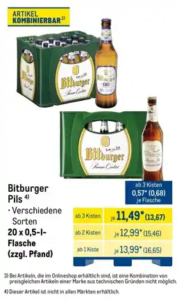METRO Bitburger Pils Angebot