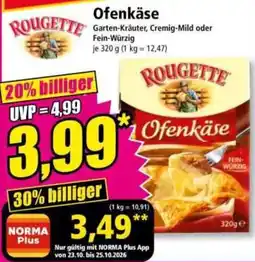 Norma Rougette Ofenkäse Angebot