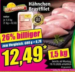 Norma GUT LANGENHOF Hähnchen Brustfilet Angebot