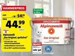 Hagebau Alpinaweiß Das Original, spritzfrei Angebot