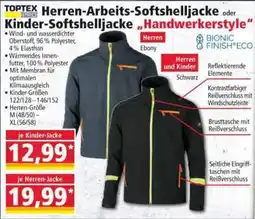 Norma Herren-Arbeits-Softshelljacke oder Kinder-Softshelljacke "Handwerkerstyle" Angebot