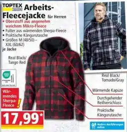 Norma TOPTEX PRO Arbeits-Fleecejacke für Herren Angebot