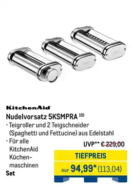 METRO KitchenAid Nudelvorsatz 5KSMPRA Angebot
