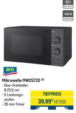 METRO aro Mikrowelle MW25720 Angebot