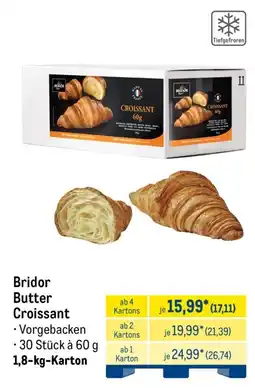 METRO Bridor Butter Croissant Angebot