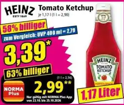 Norma HEINZ Tomato Ketchup Angebot