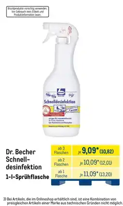 METRO Dr. Becher Schnell-desinfektion Angebot