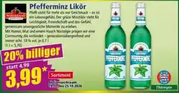 Norma Pfefferminz Likör Angebot