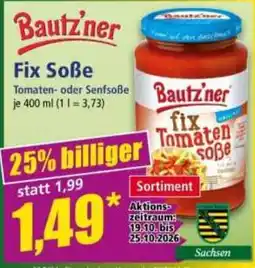 Norma Bautz'ner fix Tomatensoße Angebot