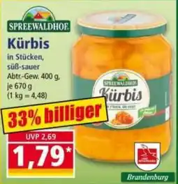 Norma Spreewaldhof Kürbis Angebot