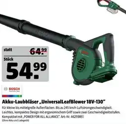 Hagebau Akku-Laubbläser „UniversalLeafBlower 18V-130“ Angebot