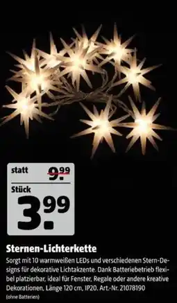 Hagebau Sternen-Lichterkette Angebot