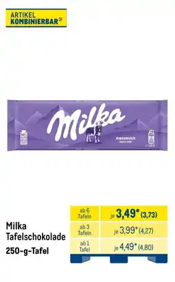METRO Milka Tafelschokolade Angebot