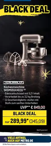 METRO KitchenAid Küchenmaschine 5KSM55SXXECU Angebot