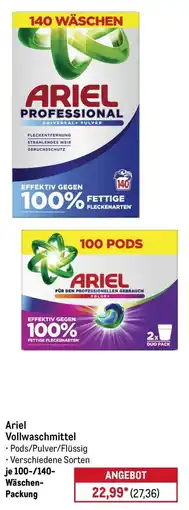 METRO Ariel Vollwaschmittel Angebot