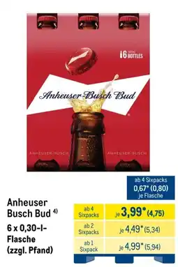 METRO Anheuser Busch Bud Angebot
