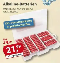 Sonderpreis Baumarkt Alkaline-Batterien Angebot