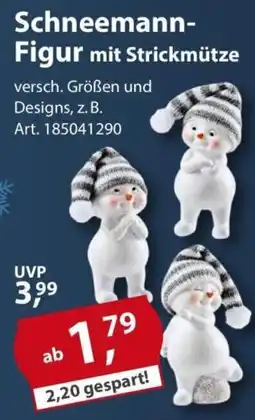Sonderpreis Baumarkt Schneemann-Figur mit Strickmütze Angebot