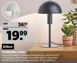 Hagebau Brilliant Tischleuchte „Petite“ Angebot