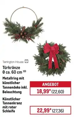 METRO Tarrington House Türkränze Angebot