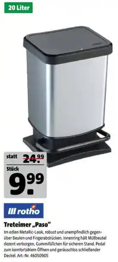 Hagebau III rotho Treteimer „Paso“ Angebot