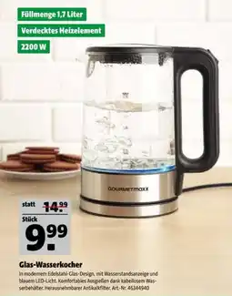 Hagebau GOURMETMAXX Glas-Wasserkocher Angebot