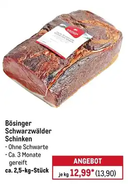 METRO Bösinger Schwarzwälder Schinken Angebot