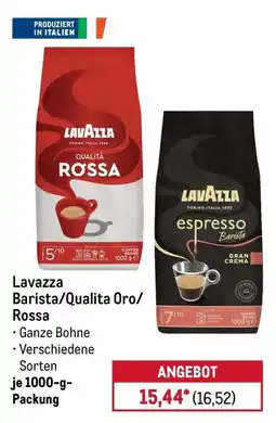 METRO Lavazza Barista/Qualita Oro/Rossa Angebot