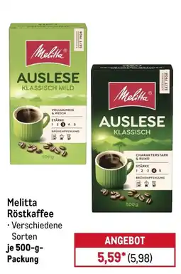 METRO Melitta Röstkaffee Angebot