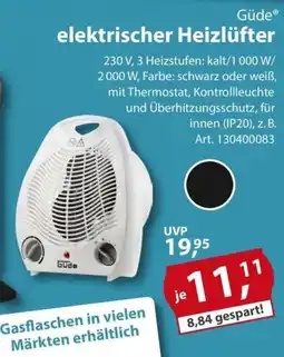 Sonderpreis Baumarkt Güde elektrischer Heizlüfter Angebot