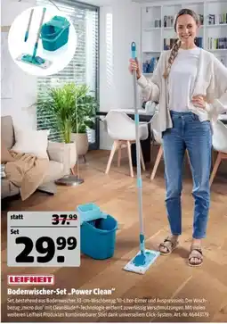 Hagebau LEIFHEIT Bodenwischer-Set „Power Clean“ Angebot