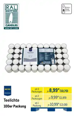 METRO Teelichte Angebot
