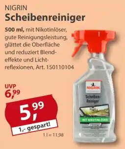 Sonderpreis Baumarkt NIGRIN Scheibenreiniger Angebot