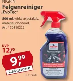 Sonderpreis Baumarkt NIGRIN Felgenreiniger EvoTec Angebot