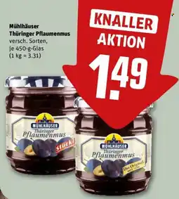 REWE Mühlhäuser Thüringer Pflaumenmus Angebot