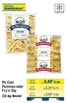 METRO Mc Cain Pommes oder Fry'n' Dip Angebot