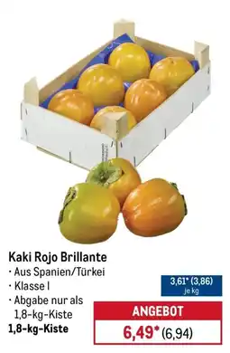 METRO Kaki Rojo Brillante Angebot