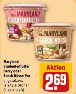 REWE Maryland Studentenfutter Snack Nüsse Pur Angebot