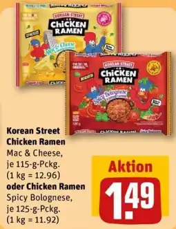 REWE Korean Street Chicken Ramen Angebot