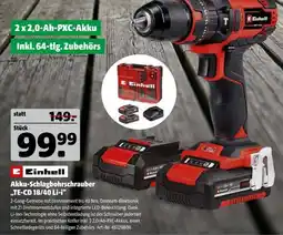 Hagebau Einhell Akku-Schlagbohrschrauber "TE-CD 18/40 Li-i" Angebot