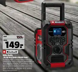 Hagebau Einhell Akku-Radio "TE-CR 18 Li DAB+/FM/BT-Solo" Angebot