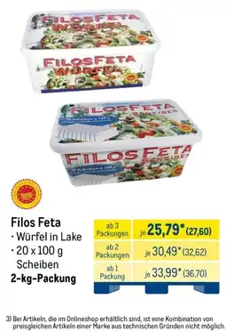 METRO Filos Feta Würfel in Lake Angebot