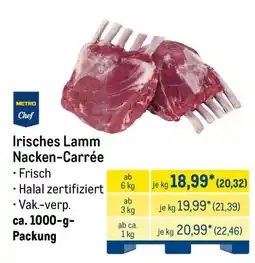 METRO METRO Chef Irisches Lamm Nacken-Carré Angebot