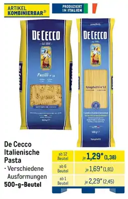 METRO De Cecco Italienische Pasta Angebot