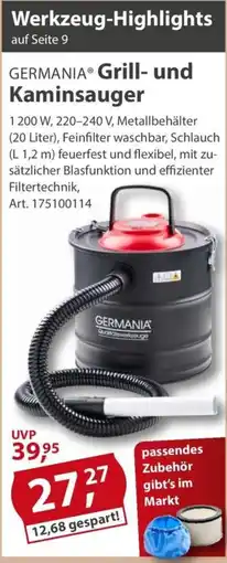 Sonderpreis Baumarkt GERMANIA Grill- und Kaminsauger Angebot