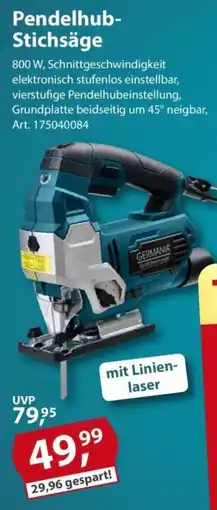 Sonderpreis Baumarkt Pendelhub-Stichsäge GERMANIA Angebot