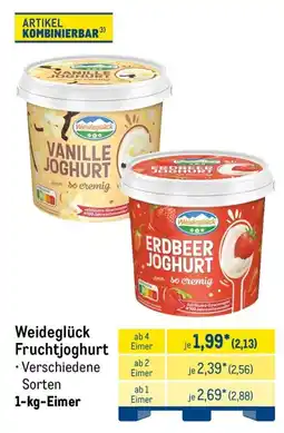 METRO Weideglück Fruchtjoghurt Angebot