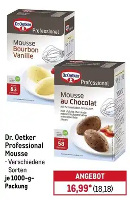 METRO Dr. Oetker Professional Mousse Angebot