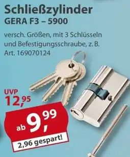 Sonderpreis Baumarkt Schließzylinder GERA F3 Angebot
